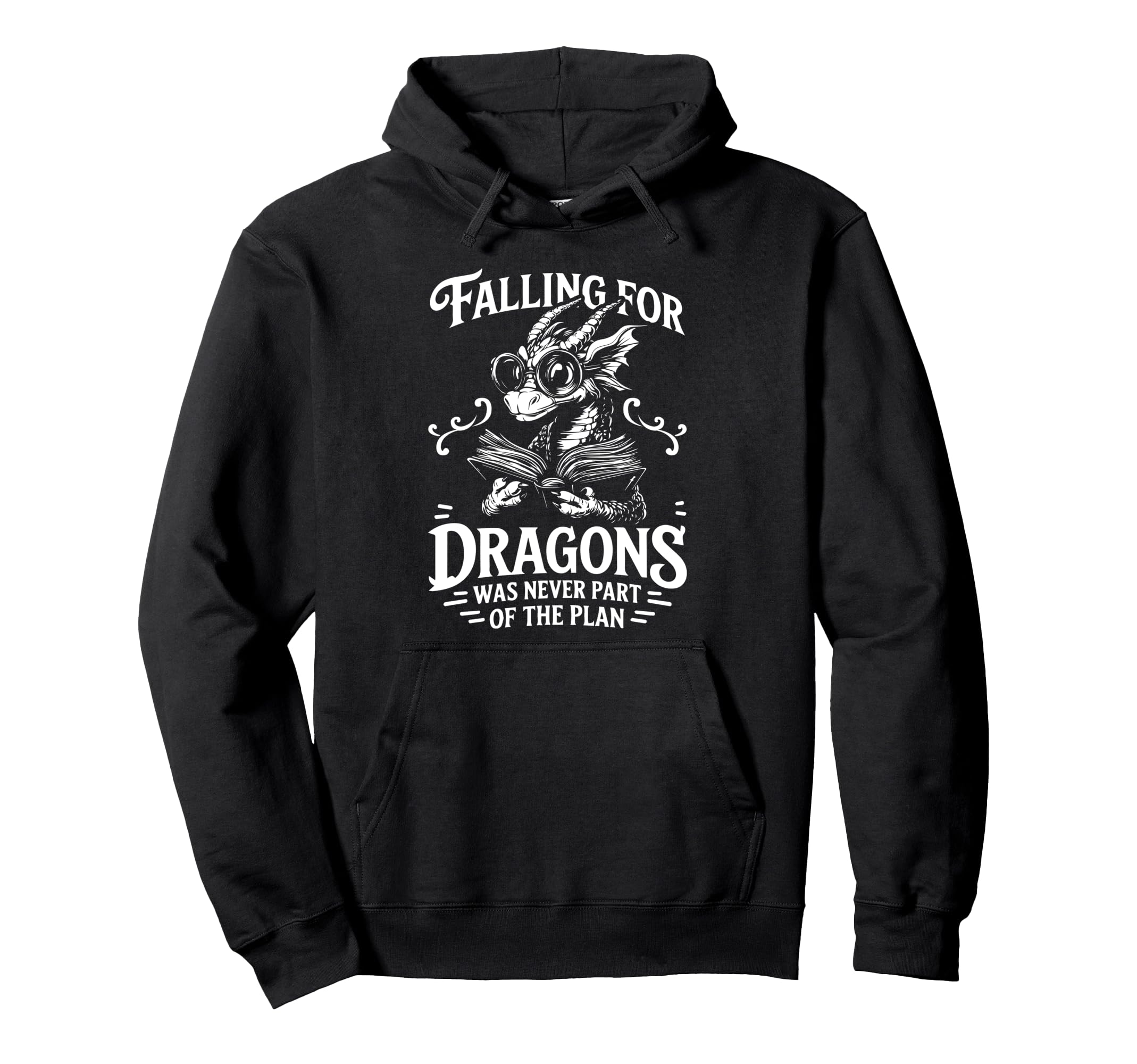 Book Dragon Fantasy Reader Fairytale Hoodie - Streetwear Style Unisex - T-Shirt, Sweatshirt, Hoodie