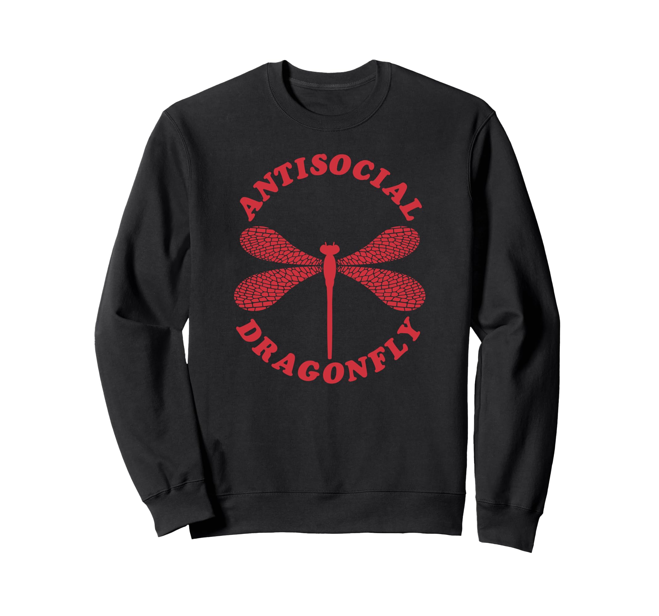 Antisocial Dragonfly Introvert Nature Sweatshirt - Minimalist Print Unisex - T-Shirt, Sweatshirt, Hoodie