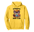 Introverted Book Club Reading Lover Beaver Hoodie - Graphic Print Men Women - T-Shirt, Sweatshirt, Hoodie