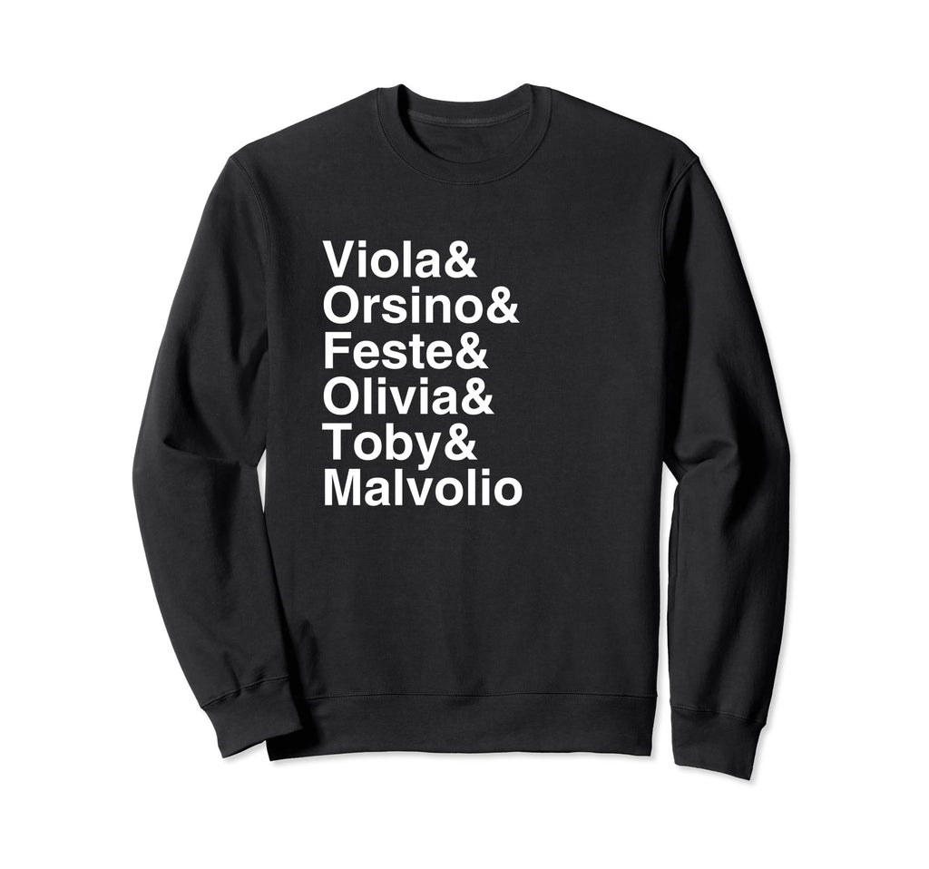 Shakespeare Twelfth Night Sweatshirt - Custom Art Print Men Women - T-Shirt, Sweatshirt, Hoodie