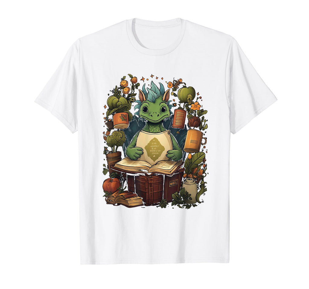 Book Dragon Reading Books Bookworm T-Shirt - Streetwear Style for Adults - T-Shirt, Sweatshirt, Hoodie