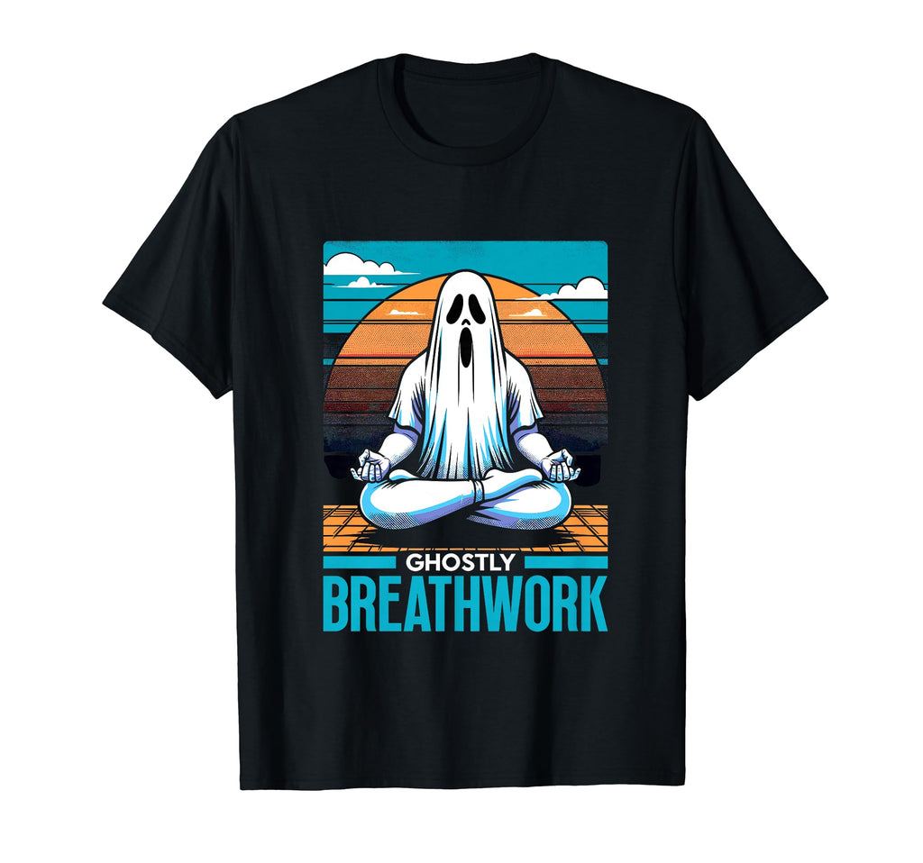 Ghost Monster Meditation Mindfulness T-Shirt - Custom Art Print for Adults - T-Shirt, Sweatshirt, Hoodie