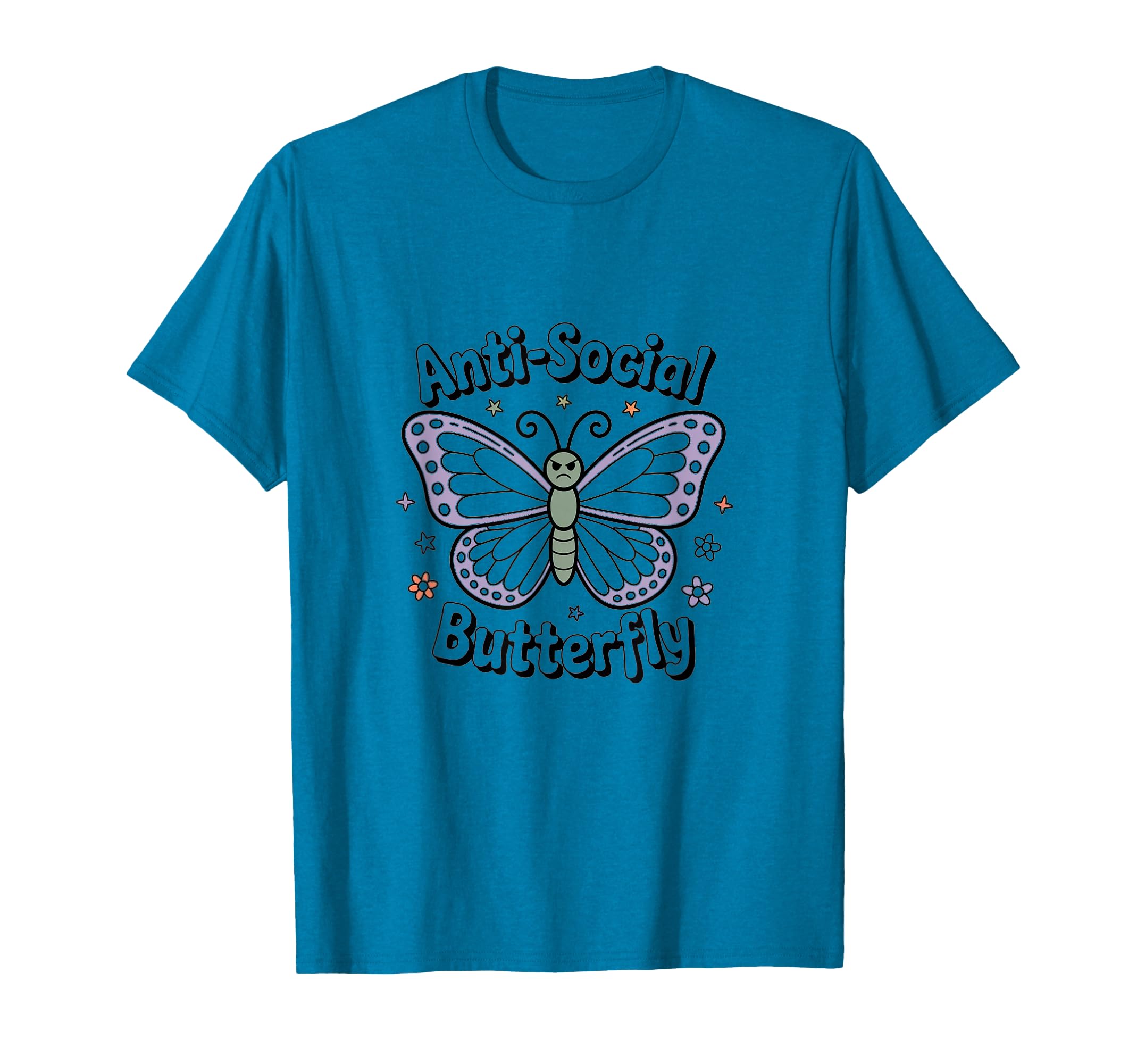 Antisocial Butterfly Aesthetic Gothic T-Shirt - Streetwear Style for Adults - T-Shirt, Sweatshirt, Hoodie
