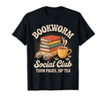Bookworm Social Club Reading Lover T-Shirt - Aesthetic Graphic Men Women - T-Shirt, Sweatshirt, Hoodie