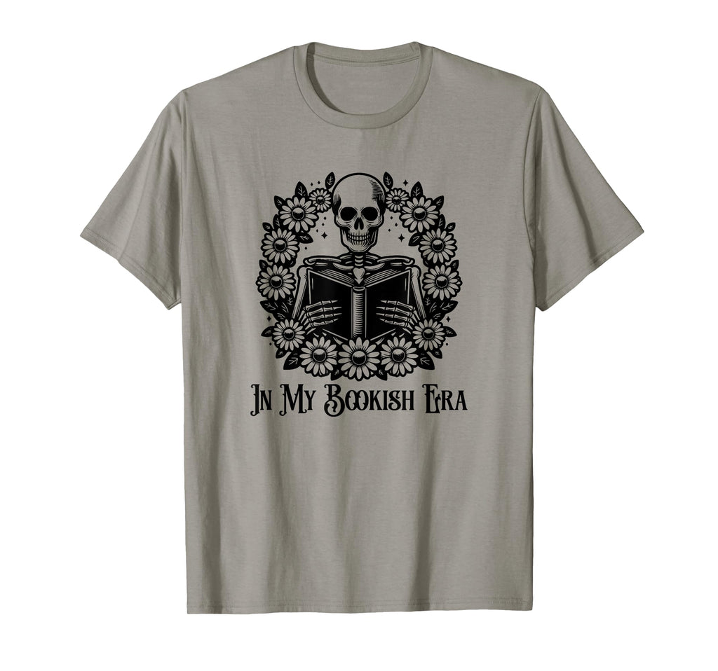 Reading Goth Skeleton My Bookish T-Shirt - Casual Everyday Wear Men Women - T-Shirt, Sweatshirt, Hoodie