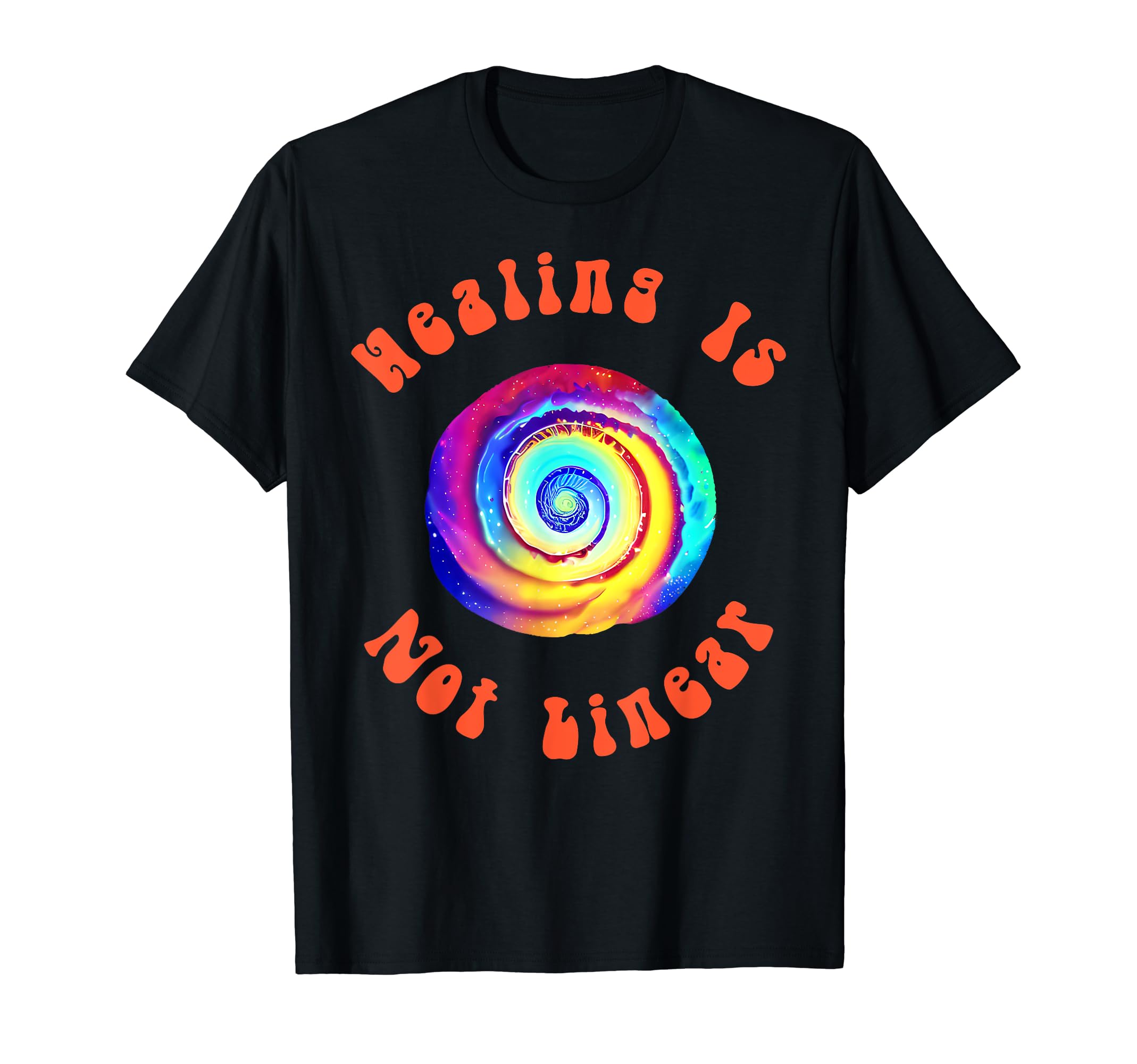 Healing Is Not Linear Mental Health T-Shirt - Minimalist Print for Adults - T-Shirt, Sweatshirt, Hoodie