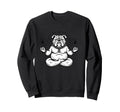 Meditation Bulldog Yoga Pose Relaxing Sweatshirt - Graphic Print Unisex - T-Shirt, Sweatshirt, Hoodie
