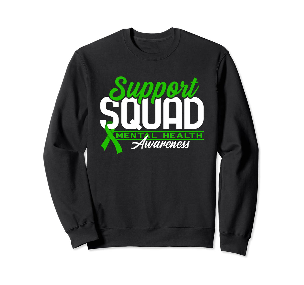 Support Awareness Squad I Depression Sweatshirt - Novelty Apparel Unisex - T-Shirt, Sweatshirt, Hoodie