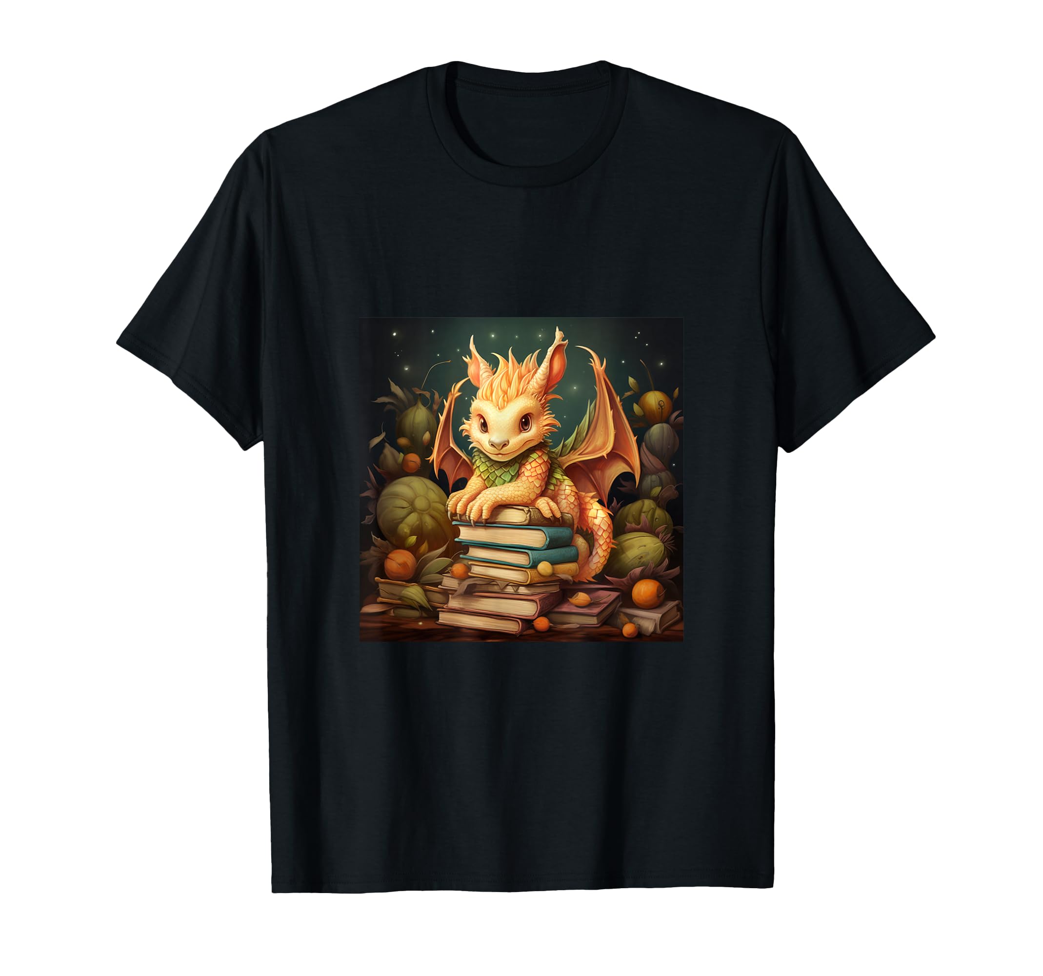 Book Nerd Dragon Reading Library T-Shirt - Aesthetic Graphic Men Women - T-Shirt, Sweatshirt, Hoodie