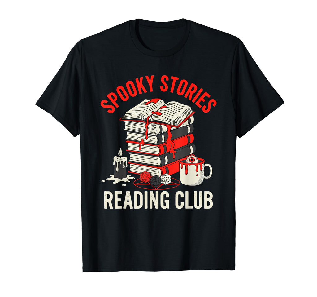 Spooky Stories Reading Club Horror T-Shirt - Trendy Graphic for Adults - T-Shirt, Sweatshirt, Hoodie
