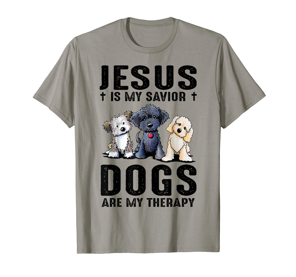 Jesus Is My Savior Dogs Are My T-Shirt - Aesthetic Graphic for Adults - T-Shirt, Sweatshirt, Hoodie