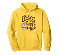 Dogs Books And Coffee Hoodie - Casual Everyday Wear for Adults - T-Shirt, Sweatshirt, Hoodie