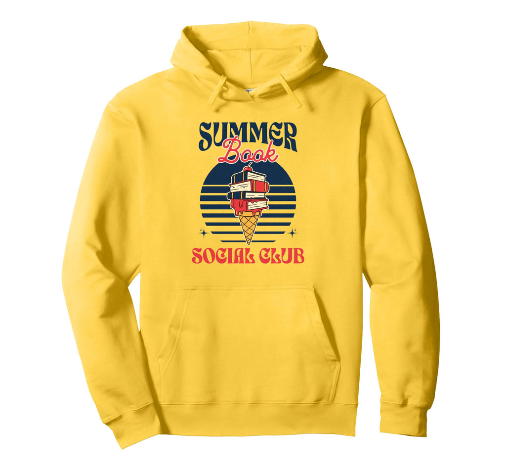 Summer Book Social Club Hoodie - Fun Novelty Design Unisex - T-Shirt, Sweatshirt, Hoodie