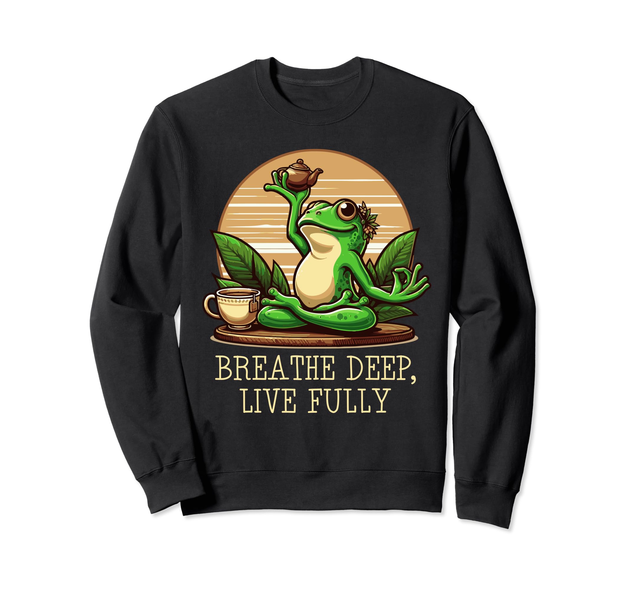 Breathe Deep Live Fully Fitness Sweatshirt - Unique Graphic for Adults - T-Shirt, Sweatshirt, Hoodie