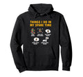 Dragon Reading Things I Do My Spare Hoodie - Fun Novelty Design Men Women - T-Shirt, Sweatshirt, Hoodie