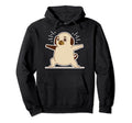 Pug Yoga Meditation Fitness Workout Hoodie - Graphic Print for Adults - T-Shirt, Sweatshirt, Hoodie