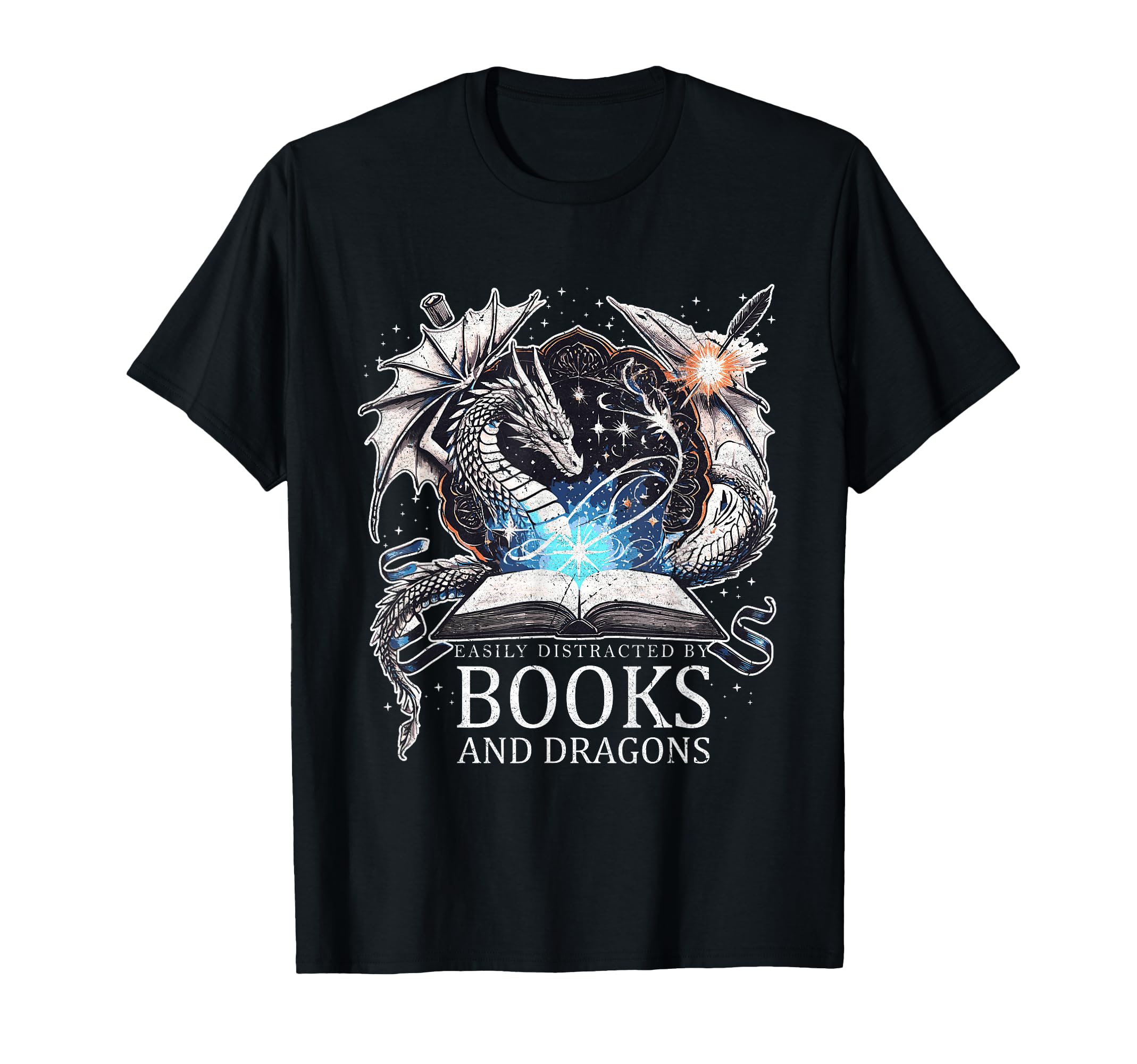 Easily Distracted Dragons And T-Shirt - Casual Everyday Wear Men Women - T-Shirt, Sweatshirt, Hoodie