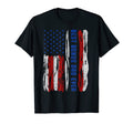 Mens Best Bonus Dad Ever Us Flag Step T-Shirt - Graphic Print Men Women - T-Shirt, Sweatshirt, Hoodie