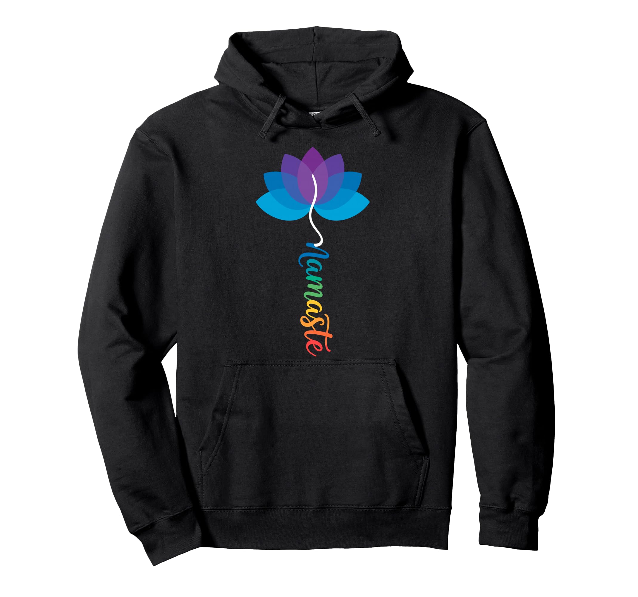 Yoga Meditation Chakra Lotus Flower Hoodie - Fun Novelty Design for Adults - T-Shirt, Sweatshirt, Hoodie