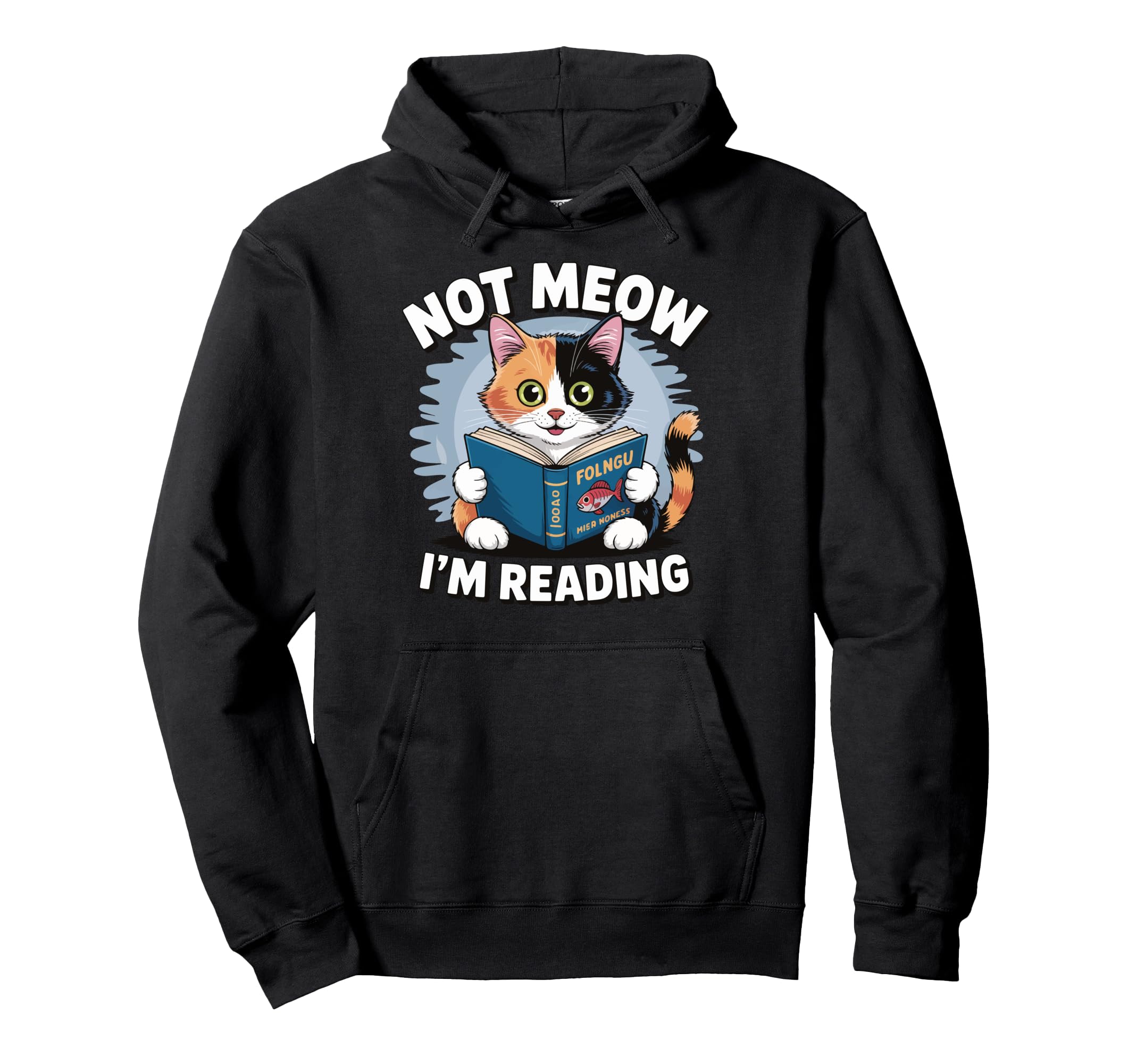 Cat Bookworm Bibliophile Reader Book T-Shirt - Casual Everyday Wear Unisex - T-Shirt, Sweatshirt, Hoodie