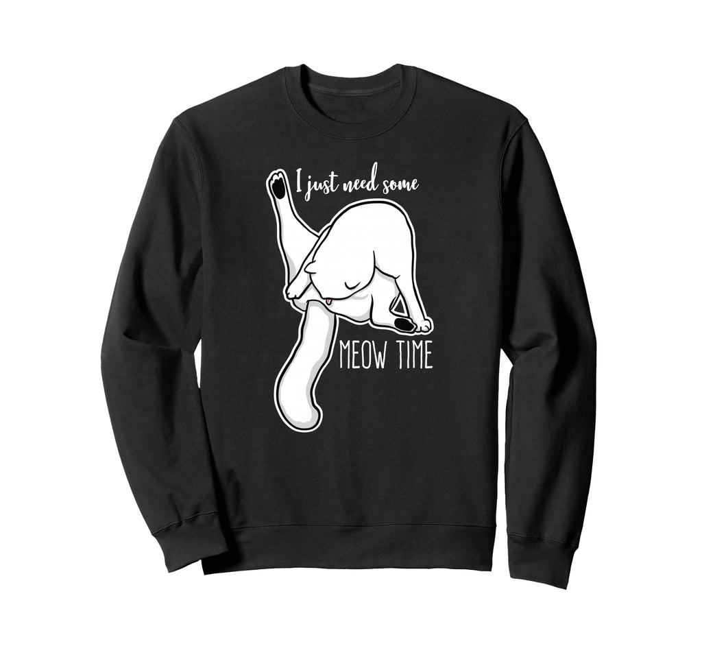 Funny Self Care Cat Licking Itself Sweatshirt - Aesthetic Graphic Unisex - T-Shirt, Sweatshirt, Hoodie