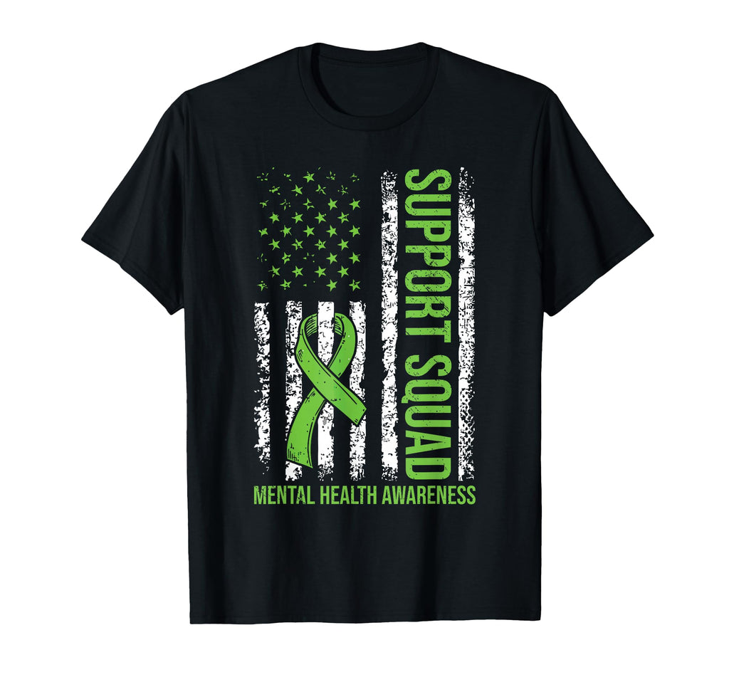 Support Mental Health Squad T-Shirt - Minimalist Print for Adults - T-Shirt, Sweatshirt, Hoodie