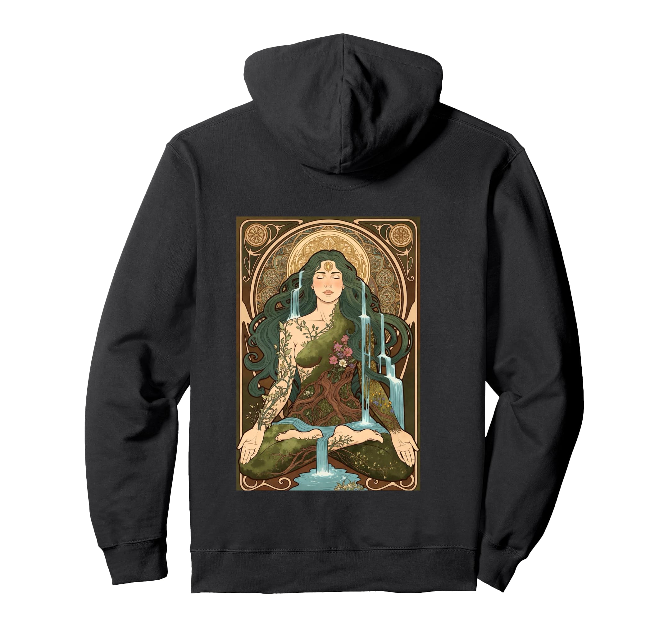 Mother Nature Gaia Goddess Art Hoodie - Streetwear Style for Adults - T-Shirt, Sweatshirt, Hoodie