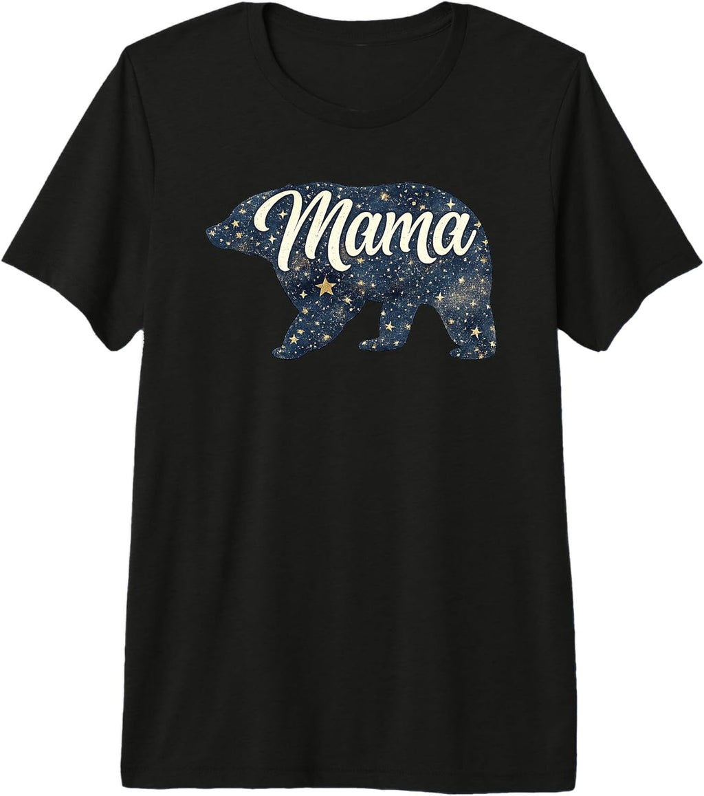 Mama Bear Cute Starry Mother's Day Best Mom Gifts Unisex T-shirt, Sweatshirt, Hoodie, Long Sleeve Tee - T-Shirt, Sweatshirt, Hoodie