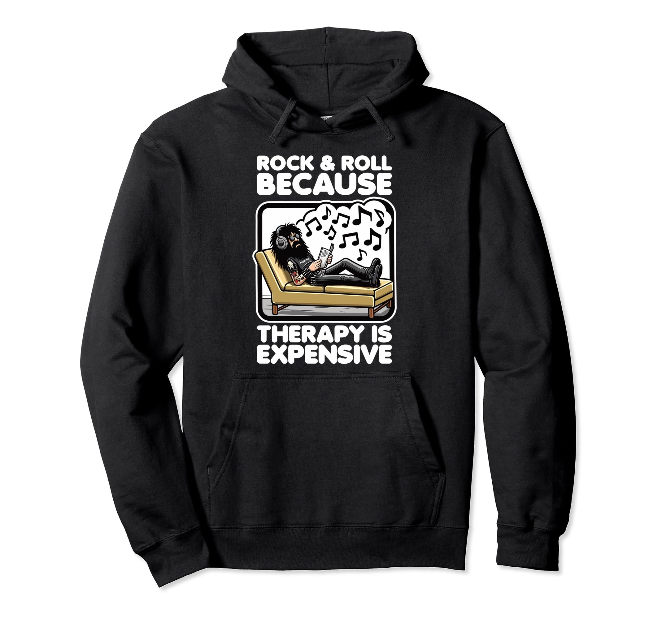 Funny Rock Roll Music Fan Self Care Hoodie - Trendy Graphic for Adults - T-Shirt, Sweatshirt, Hoodie