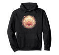 Boho Lotus Flower Mandala Yoga Meditation Hoodie - Graphic Print Unisex - T-Shirt, Sweatshirt, Hoodie