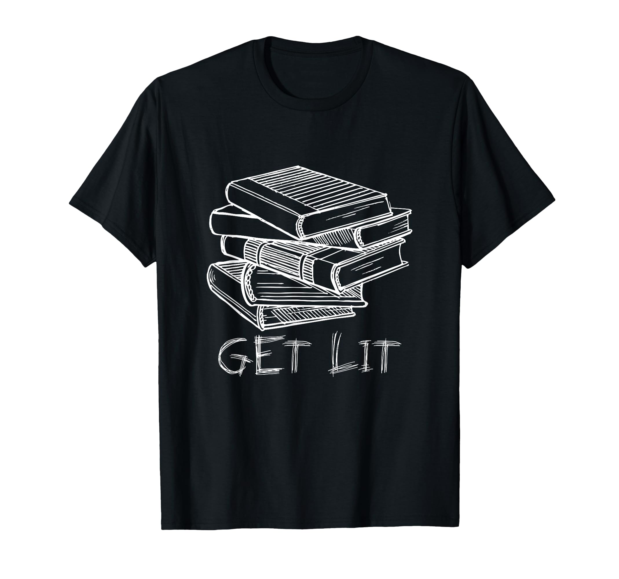 Get Books Lit Reading Book Reader Bookworm T-Shirt - Unique Graphic Unisex - T-Shirt, Sweatshirt, Hoodie