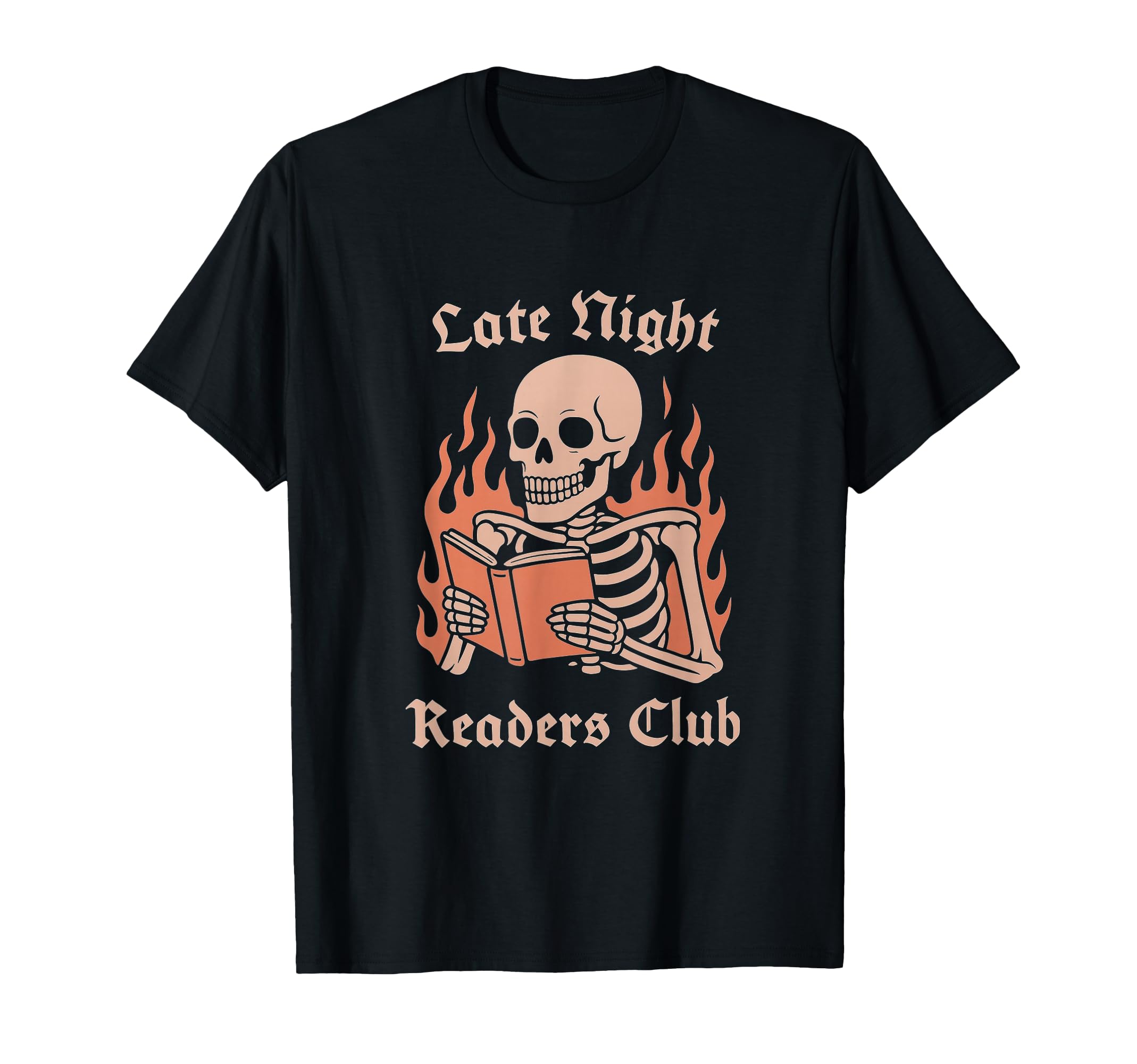 Late Night Readers Club Skeleton Book T-Shirt - Streetwear Style Men Women - T-Shirt, Sweatshirt, Hoodie