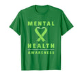 Green Mental Health Fight Stress Mental T-Shirt - Trendy Graphic Unisex - T-Shirt, Sweatshirt, Hoodie