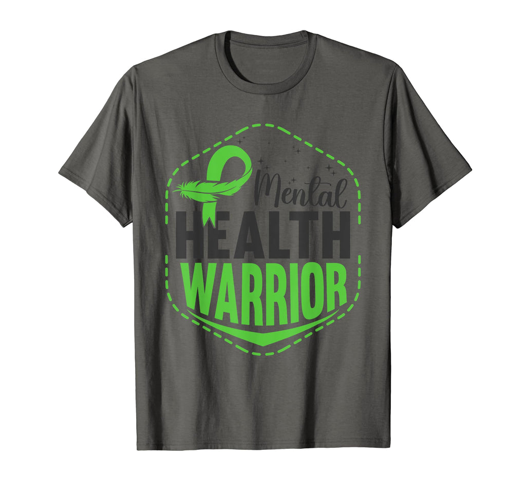 Mental Health Warrior Green Mental T-Shirt - Trendy Graphic for Adults - T-Shirt, Sweatshirt, Hoodie