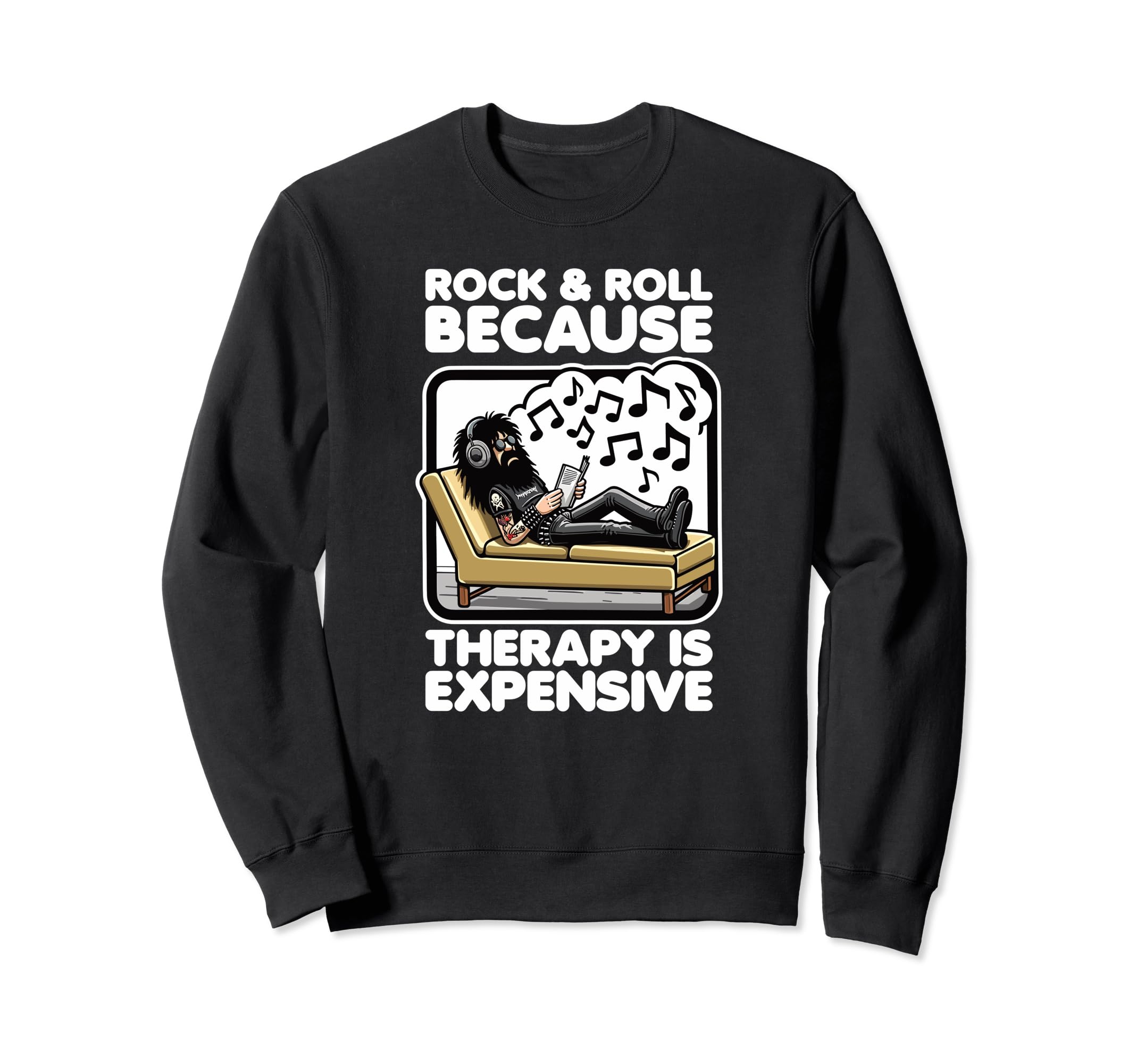 Funny Rock Roll Music Fan Self Care Sweatshirt - Aesthetic Graphic Unisex - T-Shirt, Sweatshirt, Hoodie