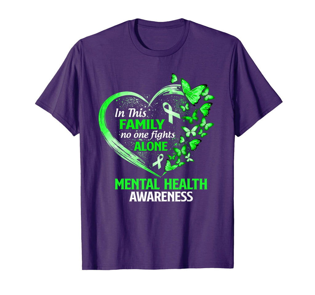 This Family No One Fight Alone Mental T-Shirt - Graphic Print for Adults - T-Shirt, Sweatshirt, Hoodie