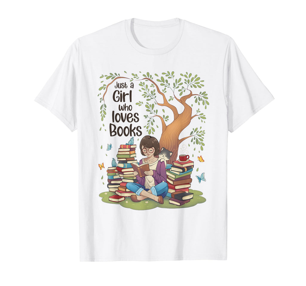 Womens Funny Cozy Just Who Loves Books T-Shirt - Graphic Print Men Women - T-Shirt, Sweatshirt, Hoodie
