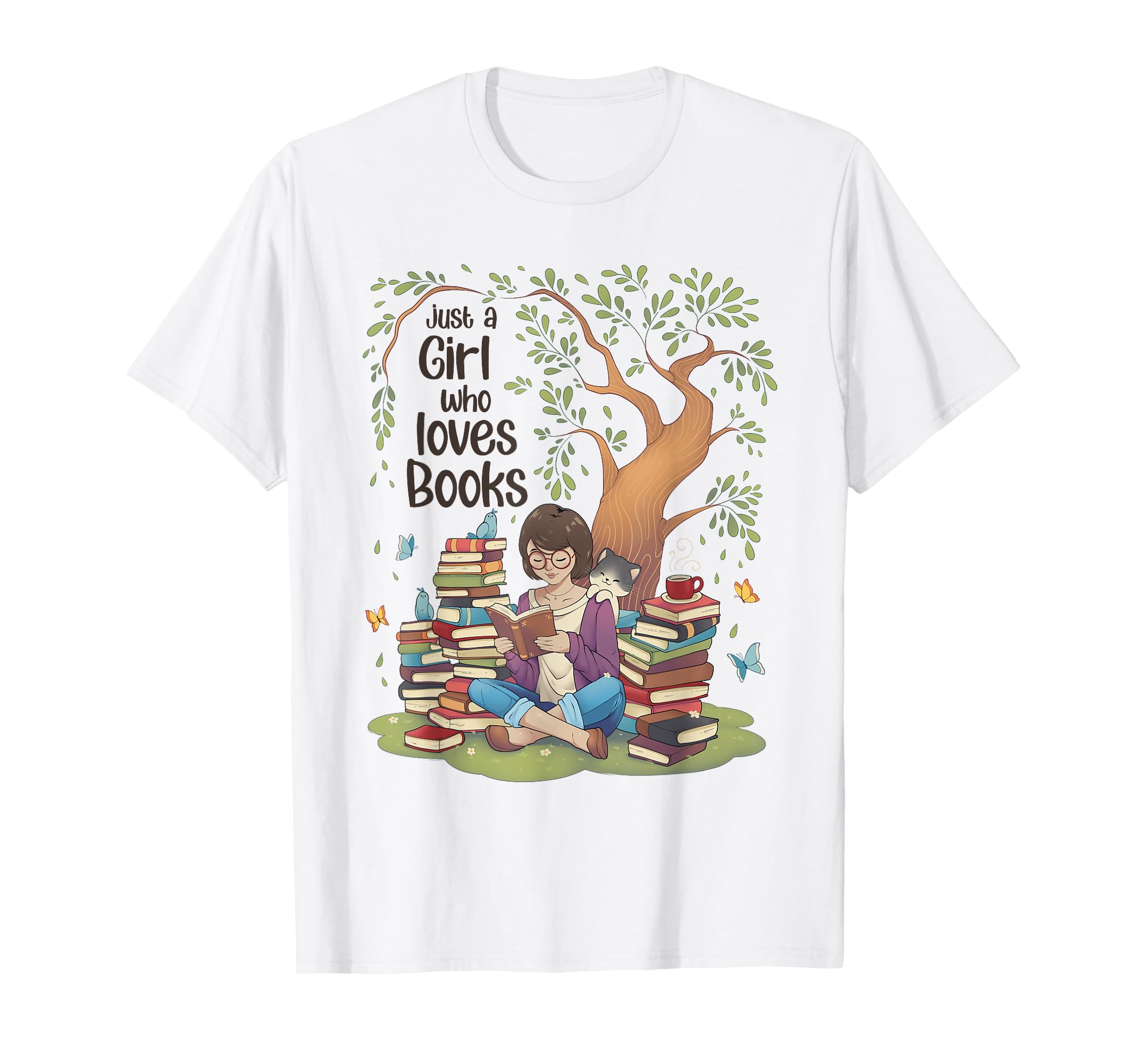 Womens Funny Cozy Just Who Loves Books T-Shirt - Graphic Print Men Women - T-Shirt, Sweatshirt, Hoodie