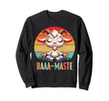 Funny Goat Yoga Baaa Maste Yogi Sweatshirt - Minimalist Print for Adults - T-Shirt, Sweatshirt, Hoodie