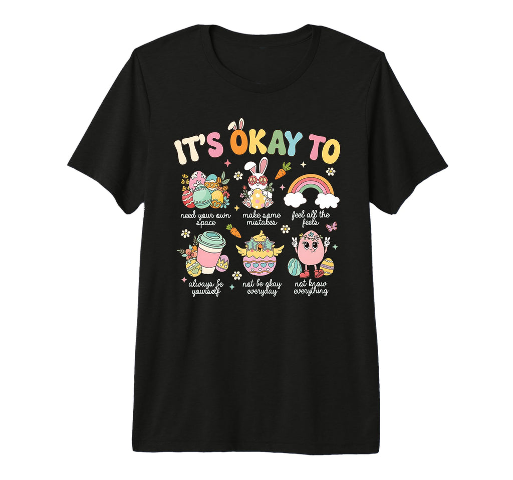 Its Okay To Feel Counselor Mental T-Shirt - Aesthetic Graphic Men Women - T-Shirt, Sweatshirt, Hoodie