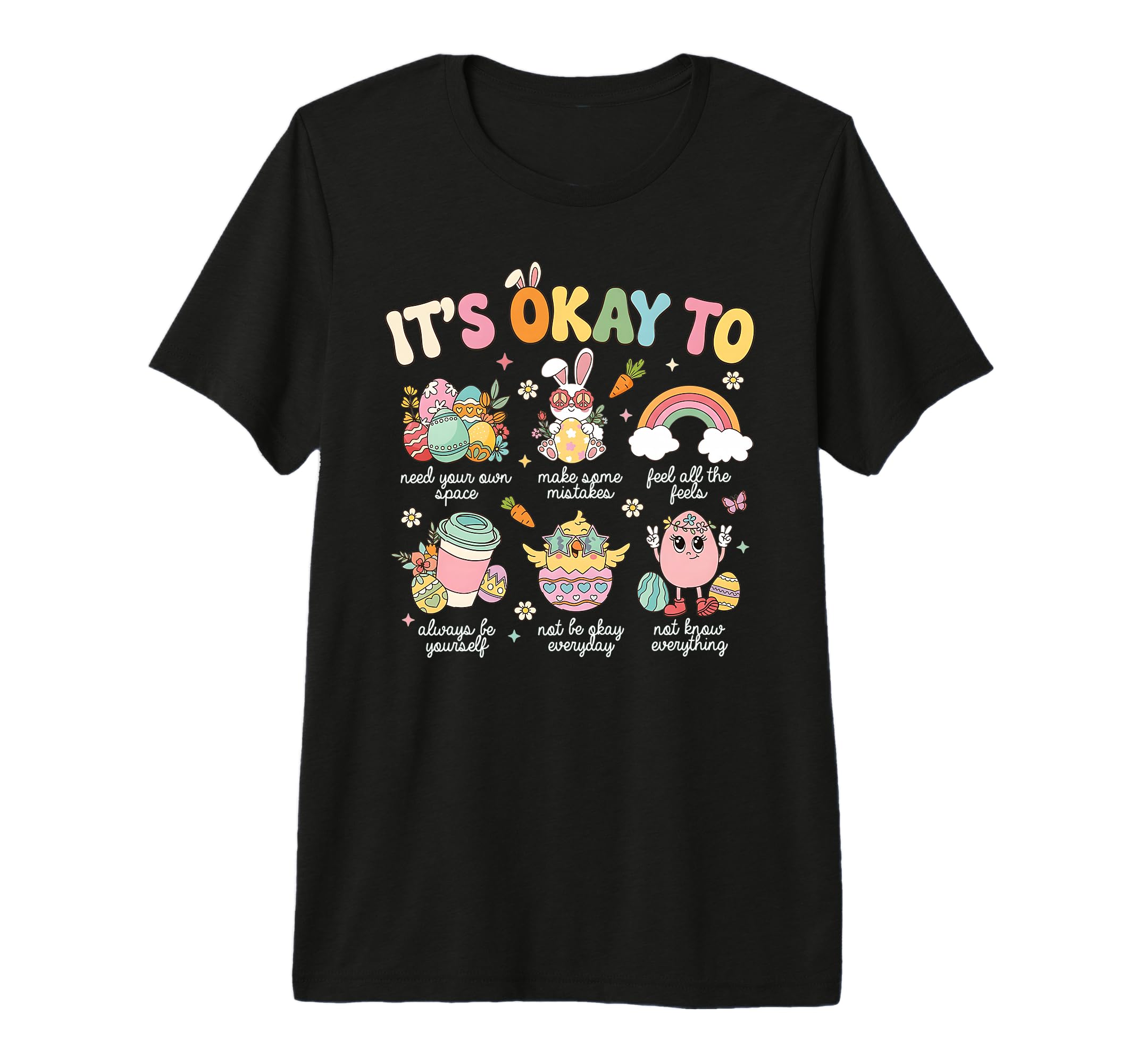 Its Okay To Feel Counselor Mental T-Shirt - Aesthetic Graphic Men Women - T-Shirt, Sweatshirt, Hoodie
