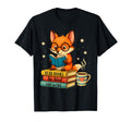 Book Lover Fox Reading Bookish Library T-Shirt - Trendy Graphic for Adults - T-Shirt, Sweatshirt, Hoodie