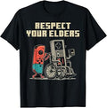 Gamer Controller Respect Your Elders Funny Men Boys Kids T-Shirt Unisex T-shirt, Sweatshirt, Hoodie, Long Sleeve Tee - T-Shirt, Sweatshirt, Hoodie