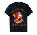 Dragon Reading Books Library Books T-Shirt - Fun Novelty Design Unisex - T-Shirt, Sweatshirt, Hoodie