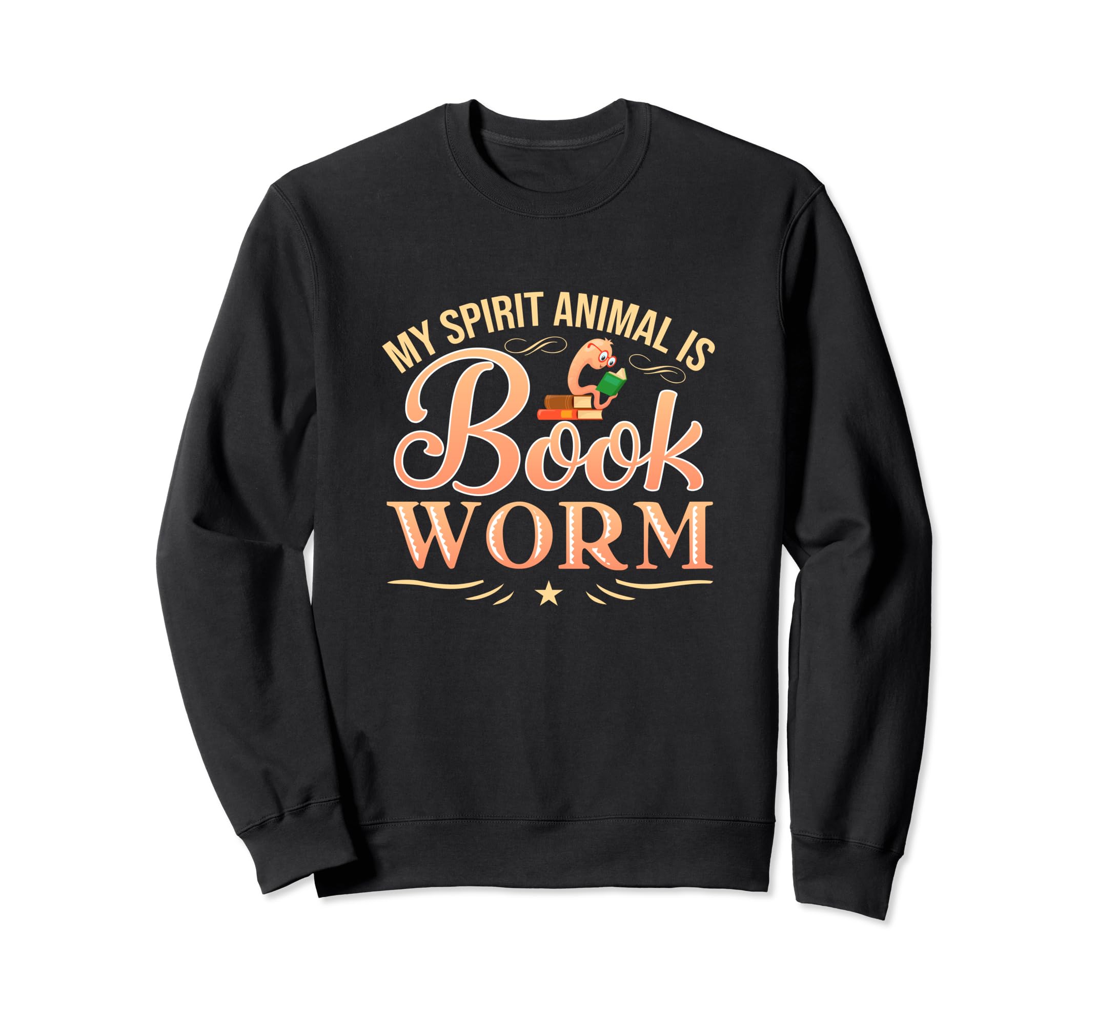My Spirit Animal Is Bookworm Book Sweatshirt - Aesthetic Graphic Men Women - T-Shirt, Sweatshirt, Hoodie
