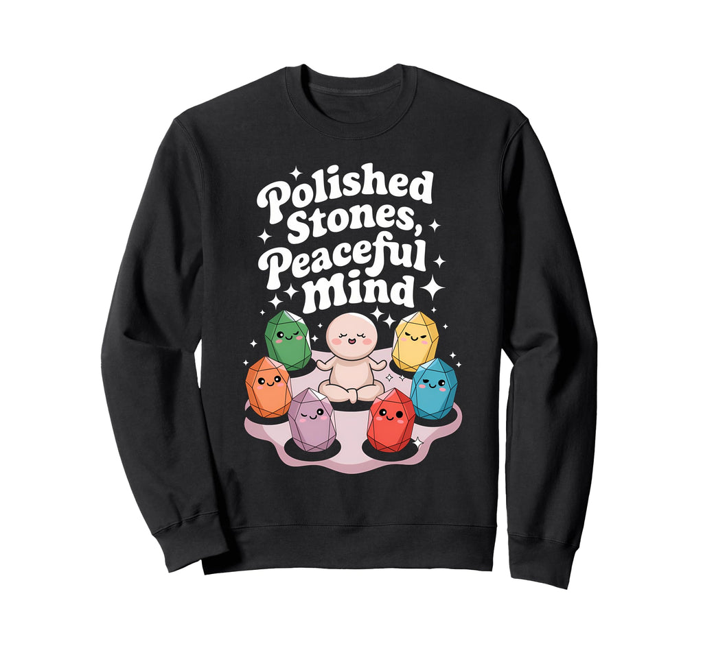 Healing Stone Crystals Energy Sweatshirt - Custom Art Print Men Women - T-Shirt, Sweatshirt, Hoodie