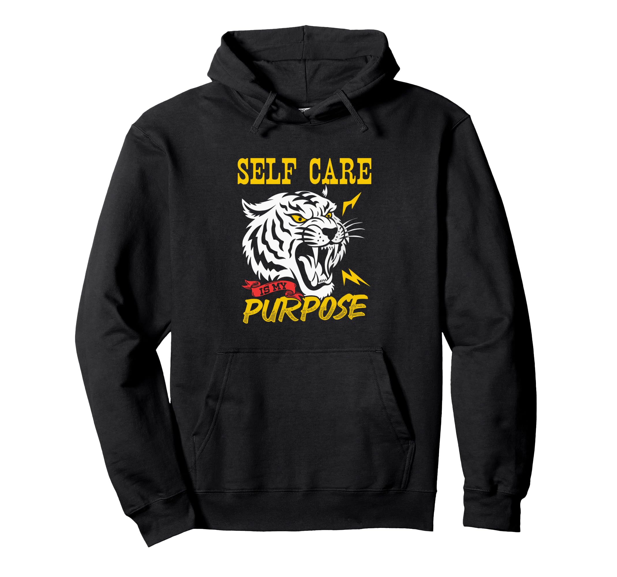 90S Self Awareness Tiger Self Care Is Hoodie - Casual Everyday Wear Unisex - T-Shirt, Sweatshirt, Hoodie