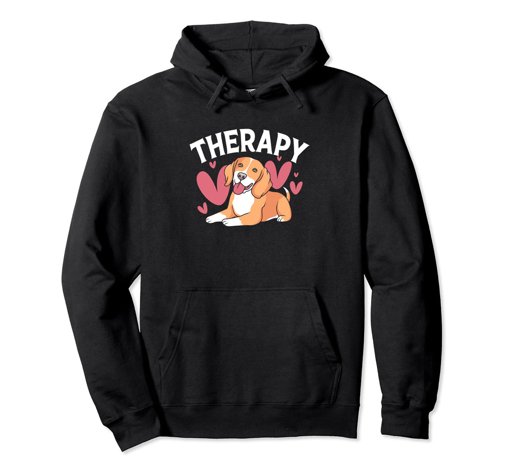 Therapy Dog Dog Lovers Hoodie - Novelty Apparel for Adults - T-Shirt, Sweatshirt, Hoodie