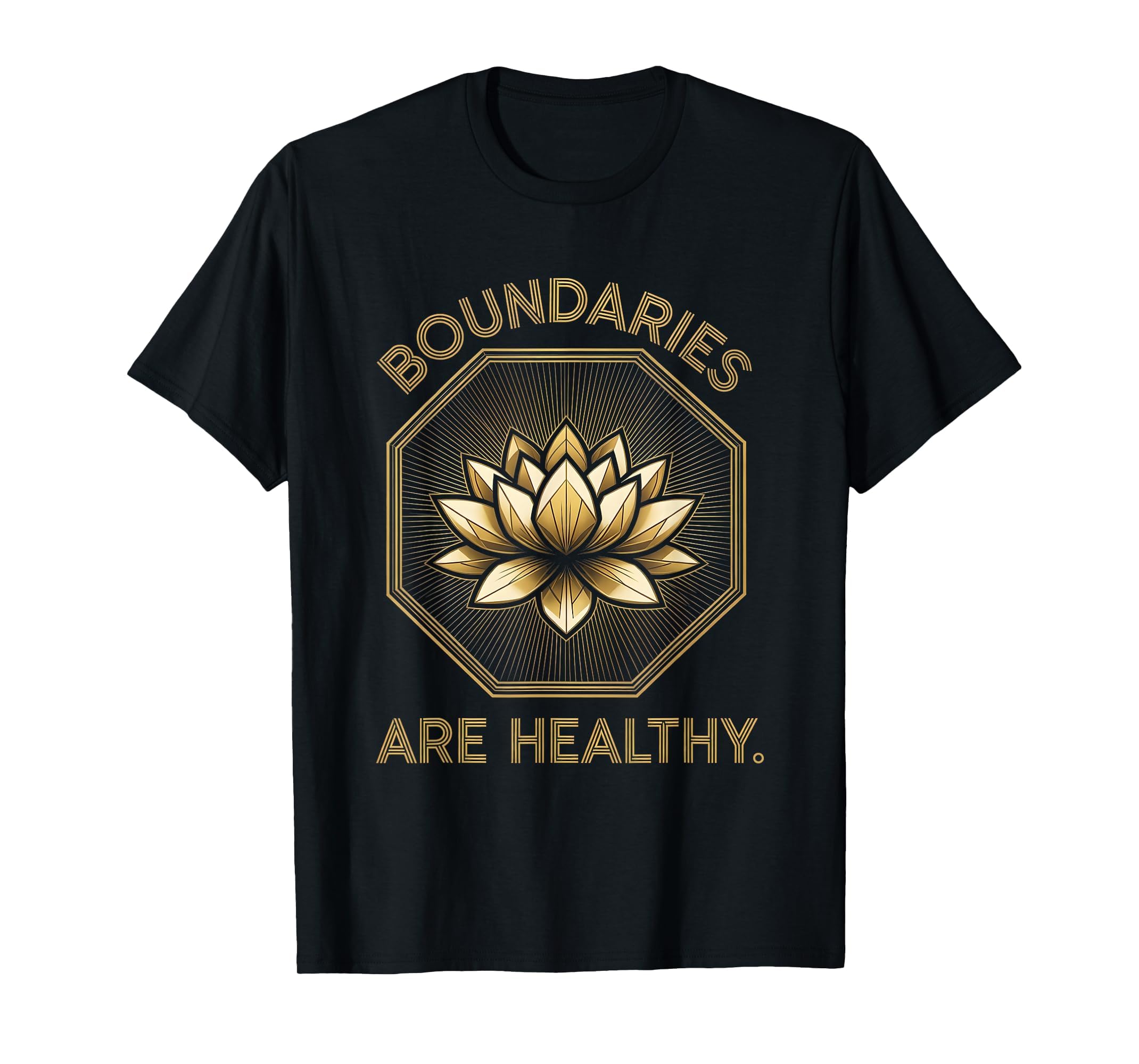 Boundaries Are Healthy Mental Health T-Shirt - Unique Graphic for Adults - T-Shirt, Sweatshirt, Hoodie