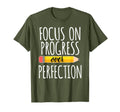 Focus Progress Over Perfection Back T-Shirt - Aesthetic Graphic for Adults - T-Shirt, Sweatshirt, Hoodie
